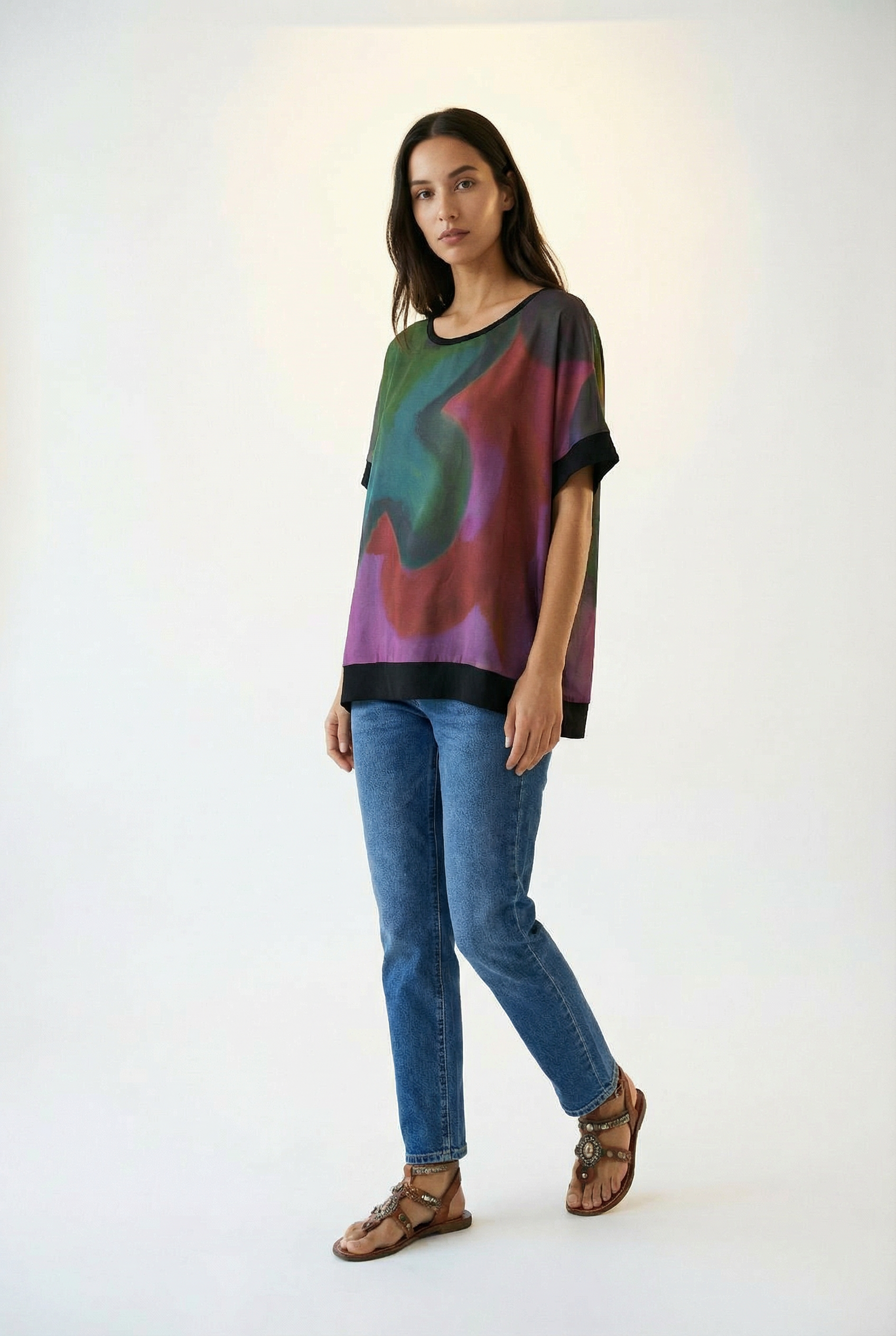 Remera poncho Pastora