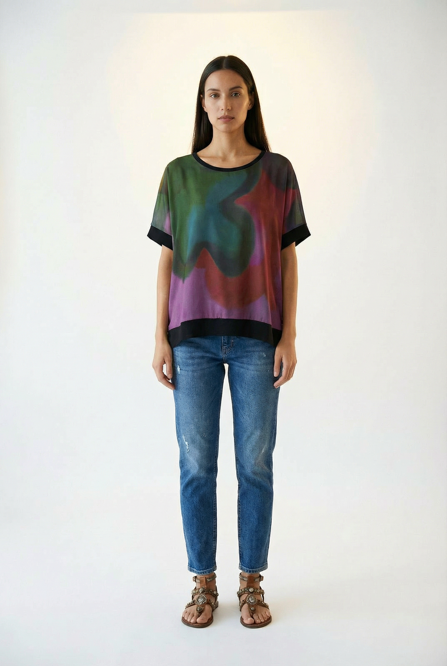 Remera poncho Pastora