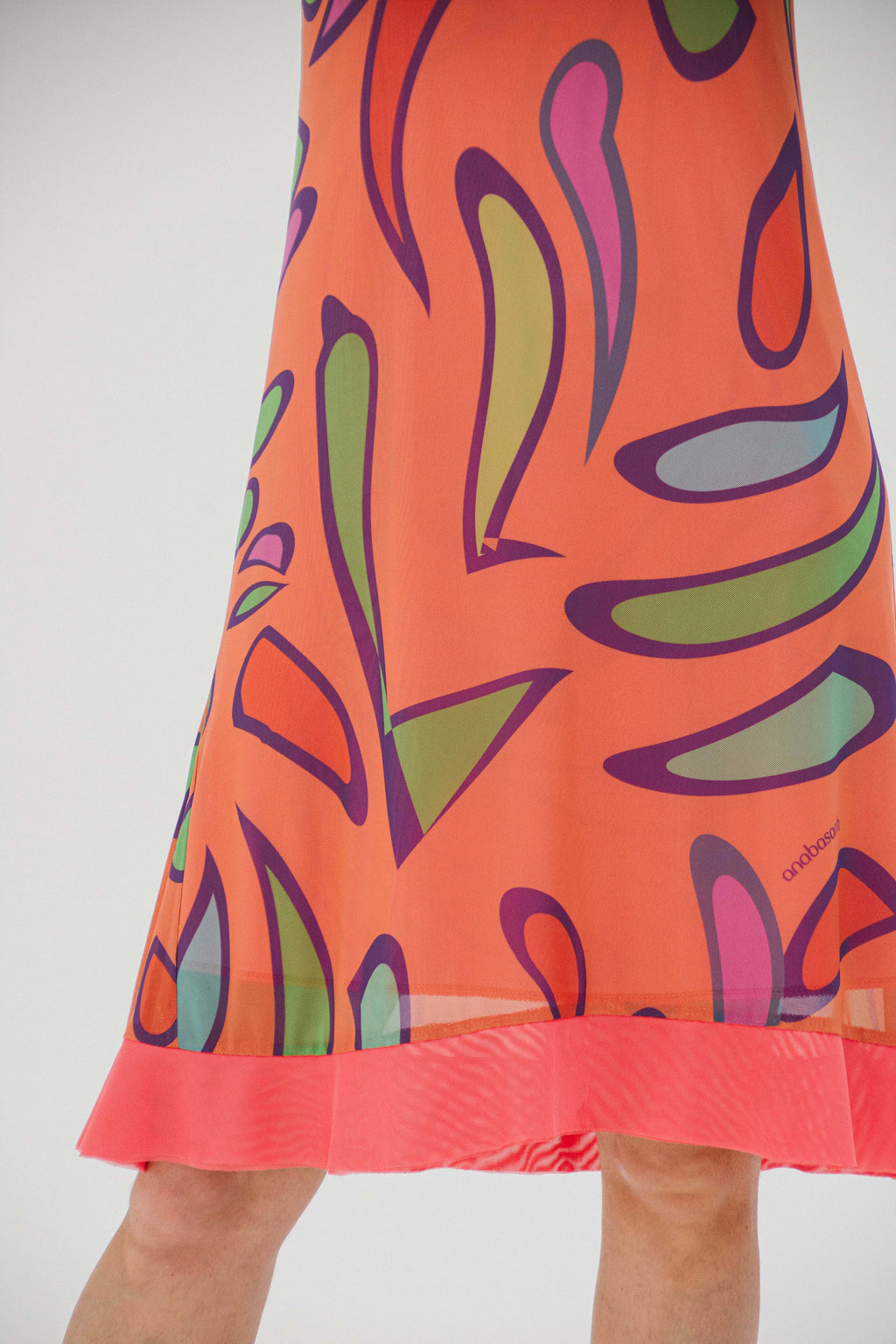 Vestido Arabescos Naranja