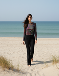 Remera destello ocre